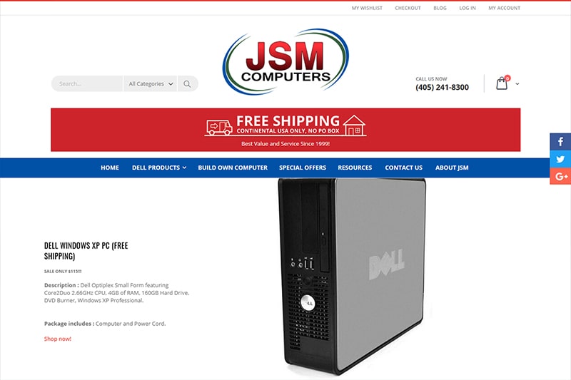 JSM Computers Website Design And Development