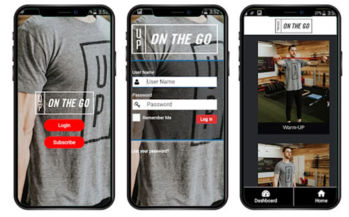 UP on the GO Mobile App