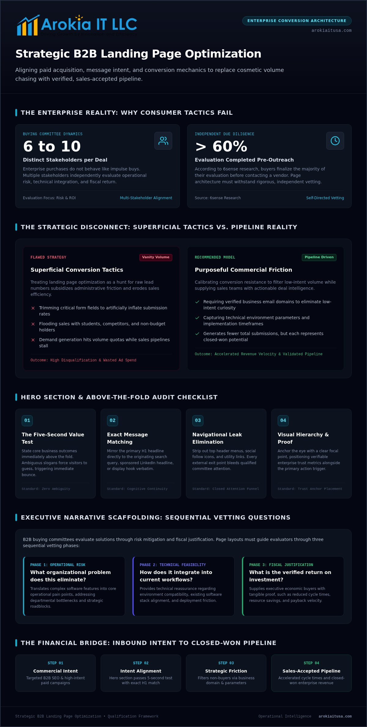 Landing Page Optimization Checklist for High-Stakes B2B Pipeline Growth